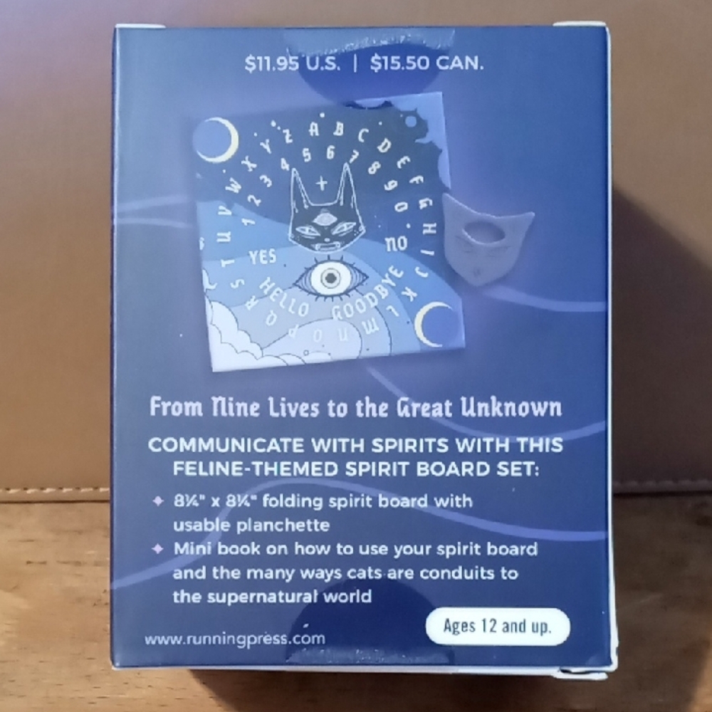 Wicked Cat Mini Spirit Board Game - Blue and Black - Picture 2 of 4